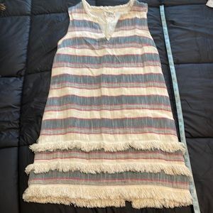 Holding horses, cute A-line dress 100% cotton